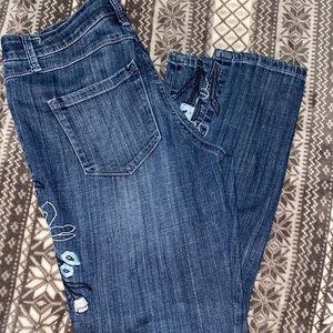 Laurie Felt Embroidered Jeans